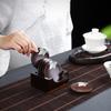 Chinese Style  Ebony Round Wooden Square Creative Tea  Accessories Set Saucer Wood Tray Thanksgiving  Kitchen