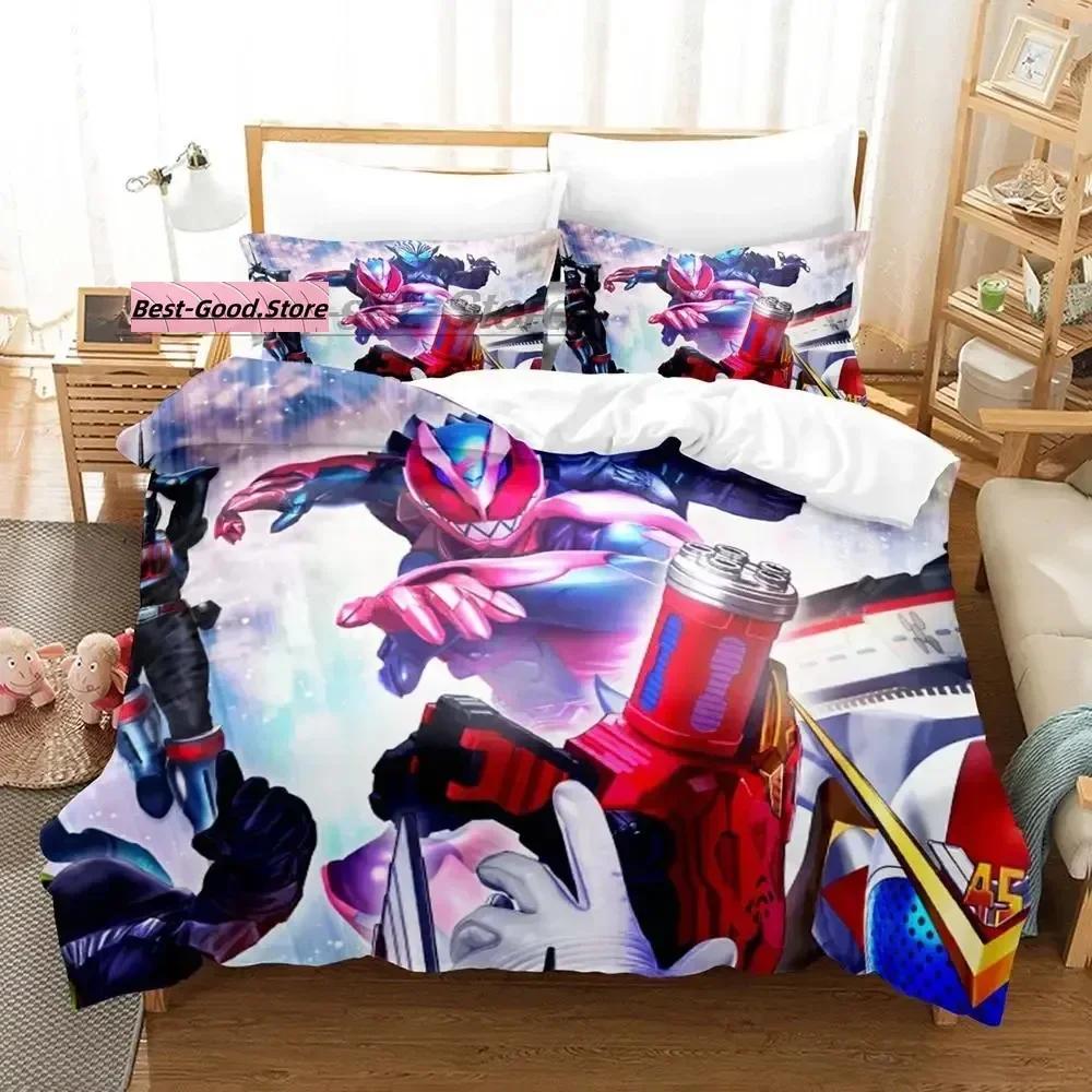 

Kamen Rider REVICE Beding Set Single Twin Printed Bed Linen Set With Pilowcase Bed Soft Duvet Cover Single Double Quen Super King-Sized Dimensionsd 100*200cm Single