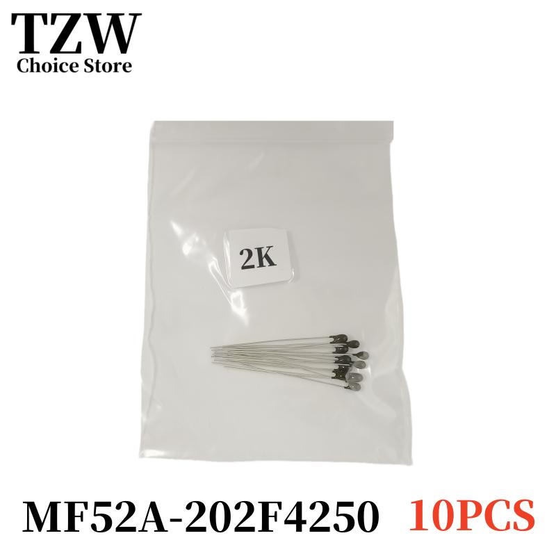TZW 10PCS NTC Thermistor Thermal Resistor MF52 NTC-MF52AT 1K 2K 3K 4.7K 5K 6.8K 10K 15K 20K 30K 50K 100K B4250 1%