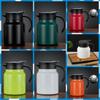 800/1000ml Thermal Coffee Pot Double Travel Kettle Portable Stewing Teapot  Office