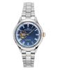 Star Keshiki Classic Limited Edition Stainless Steel Open Heart Blue Grey Dial Automatic RE-ND0022L Women's Watch