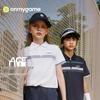 Onmygame Girls' Cool-Feel Quick-Dry Striped Polo T-Shirt