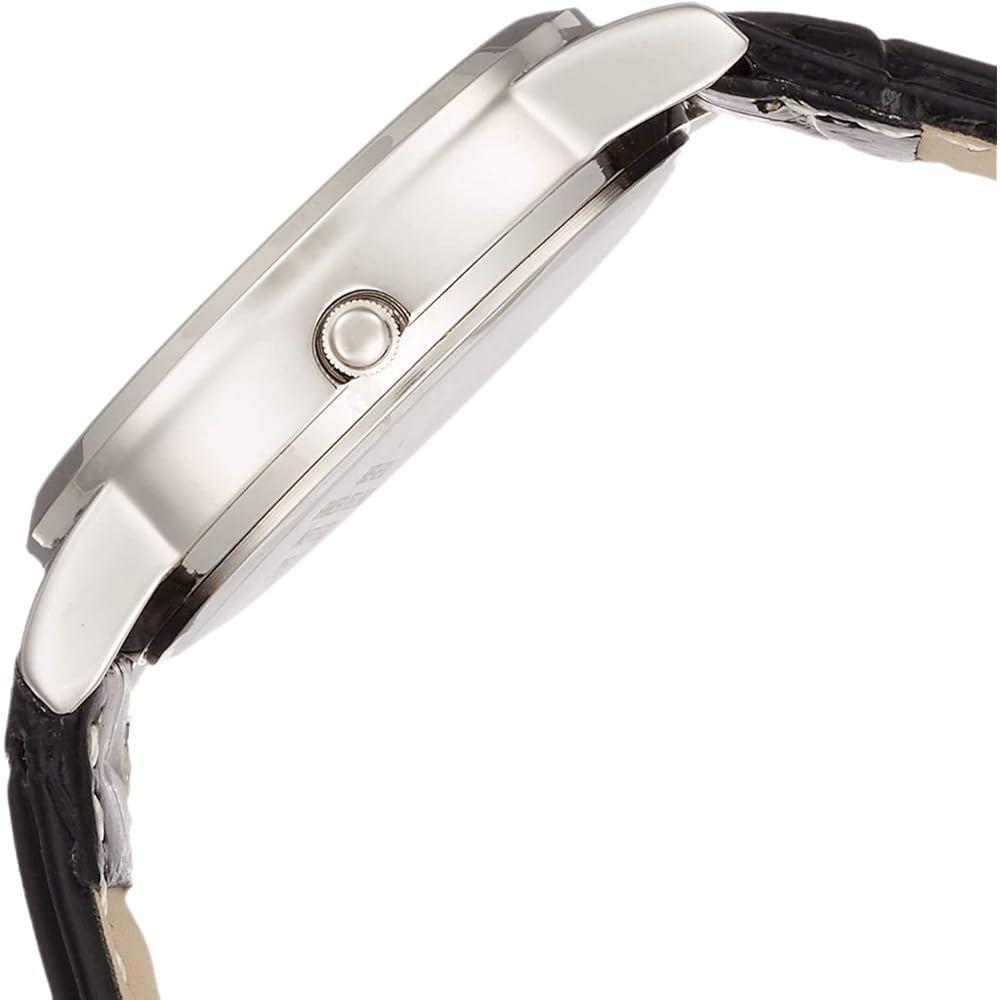 Citizen Q&Q Analog Waterproof Watch Date Day Leather Strap A206-304 Men's White