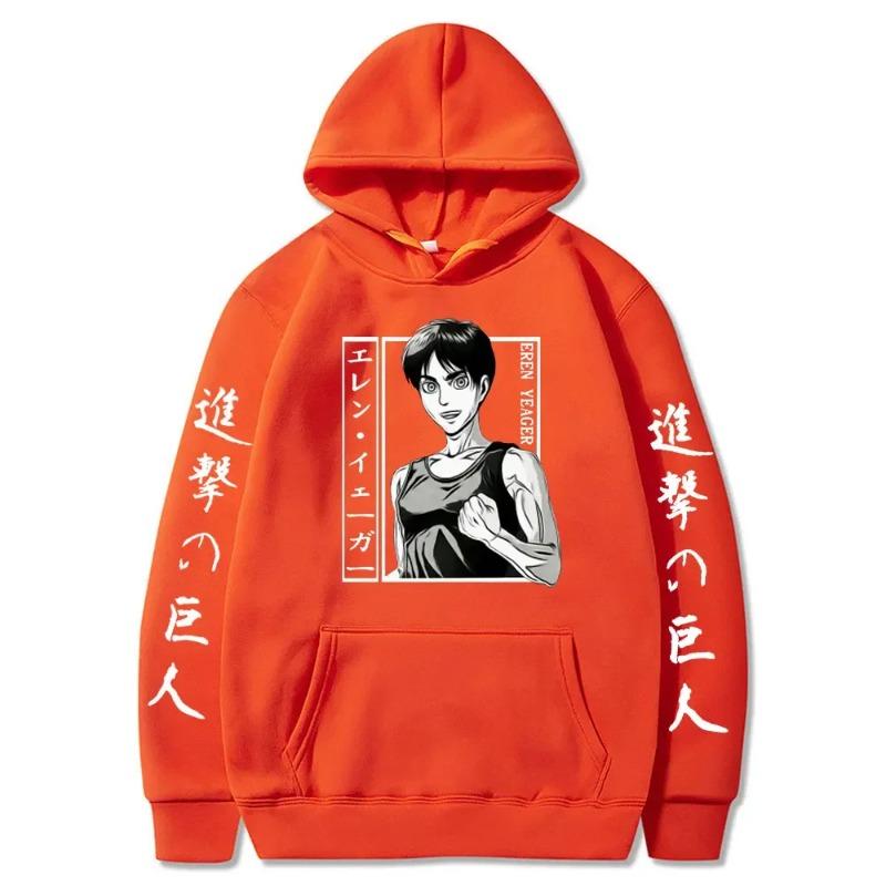Attack on Titan Anime New Hoodie Autumn Winter Casual Warm Hoodies Men Japanese Anime Eren Yeager Sweatshirt