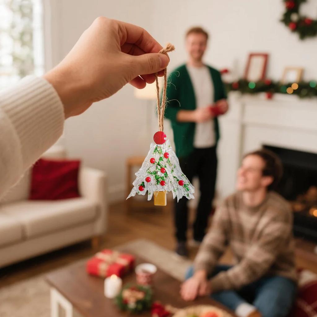 2D Acrylic Christmas Tree Ornaments Acrylic Garland Ornaments Suitable For Christmas Tree Decoration