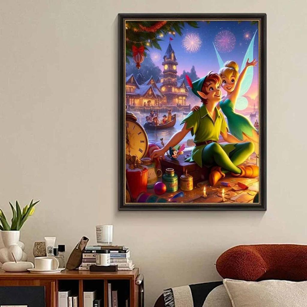 Full Round Diamond Painting The Elf Couple Art Rhinestone Picture Mosaic DIY 5D Cross Stitch Embroidery Home Decoration