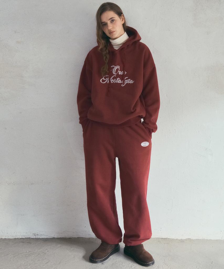 Aueonoseuteljia Petal Boucle Sweat Pants_Tomato Brick(O25-Pt16)