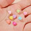 50pcs/Lot 7x8mm Acrylic Heart Beads for Jewelry Making Loose Spacer Beads DIY Necklace Bracelet Accessories Supplies