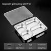 304 Stainless Steel 4-Compartment Divided Tray