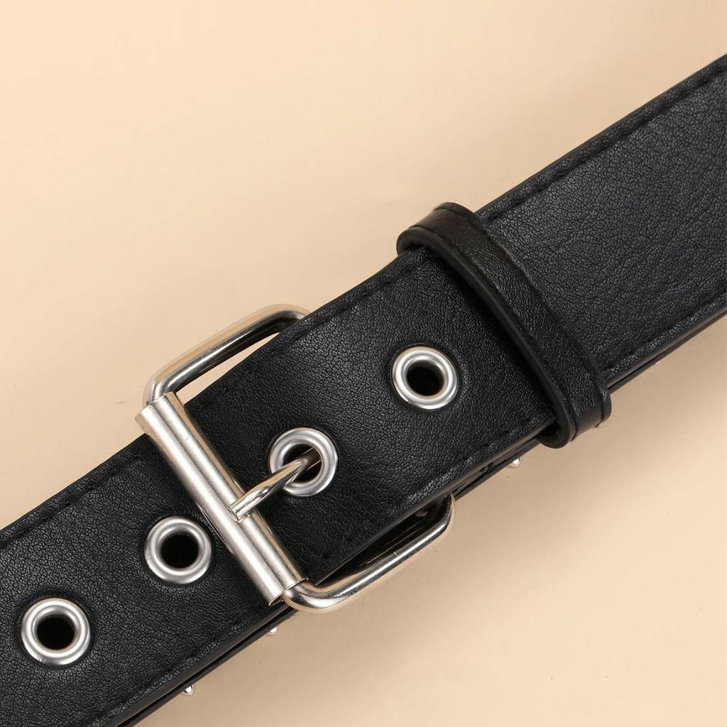 Bullet Belt Rivet Men'S Punk Style Belt Personality Decorative Belt Camouflage Outdoor Belt