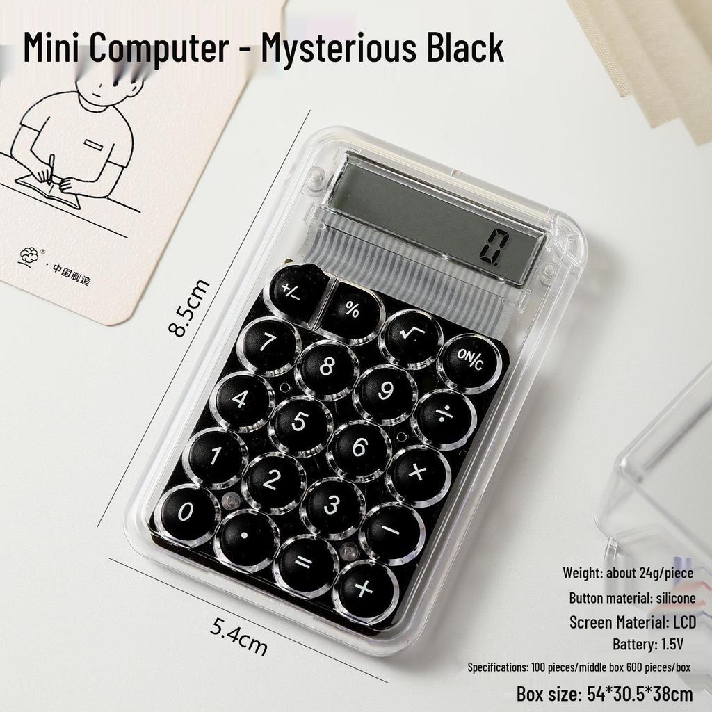 Candy-Colored Mini Pocket Calculator - Portable, Cute, Small for Students & Office Use
