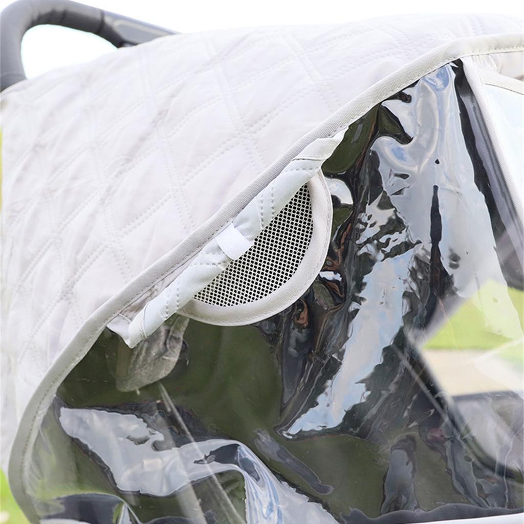 Baby Pushchair Cover Baby Stroller Rain Cover Breathable Windproof Protection Cover Universal Dustproof Weather Shield