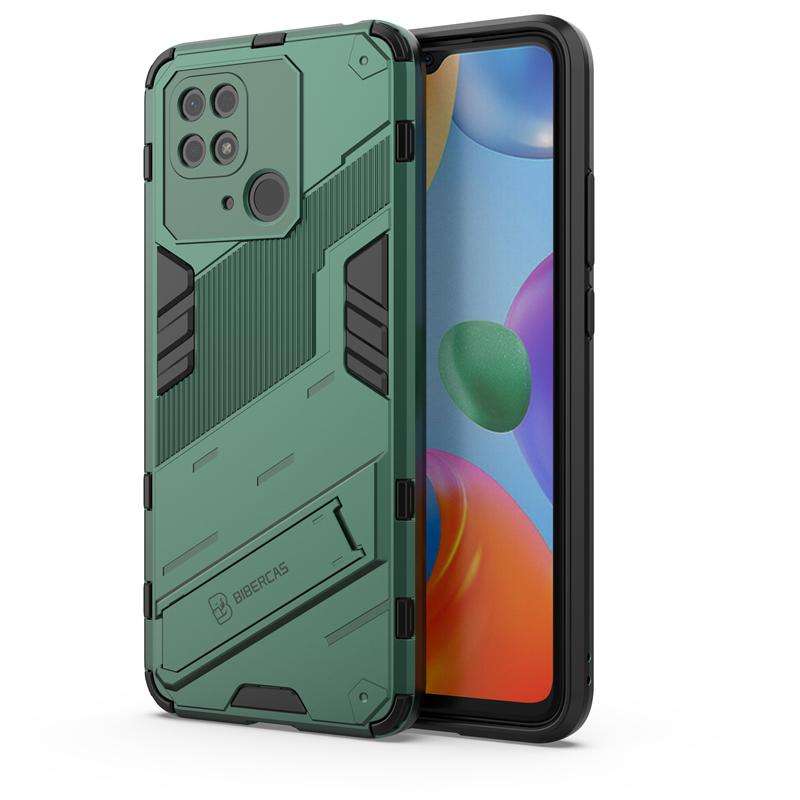 Phone Holder Case For Xiaomi Redmi 10C Case Bumper Hard Armor Full Back Cover For Redmi 10C Case For Redmi 10C 10A 10 9 9C 9A 9T