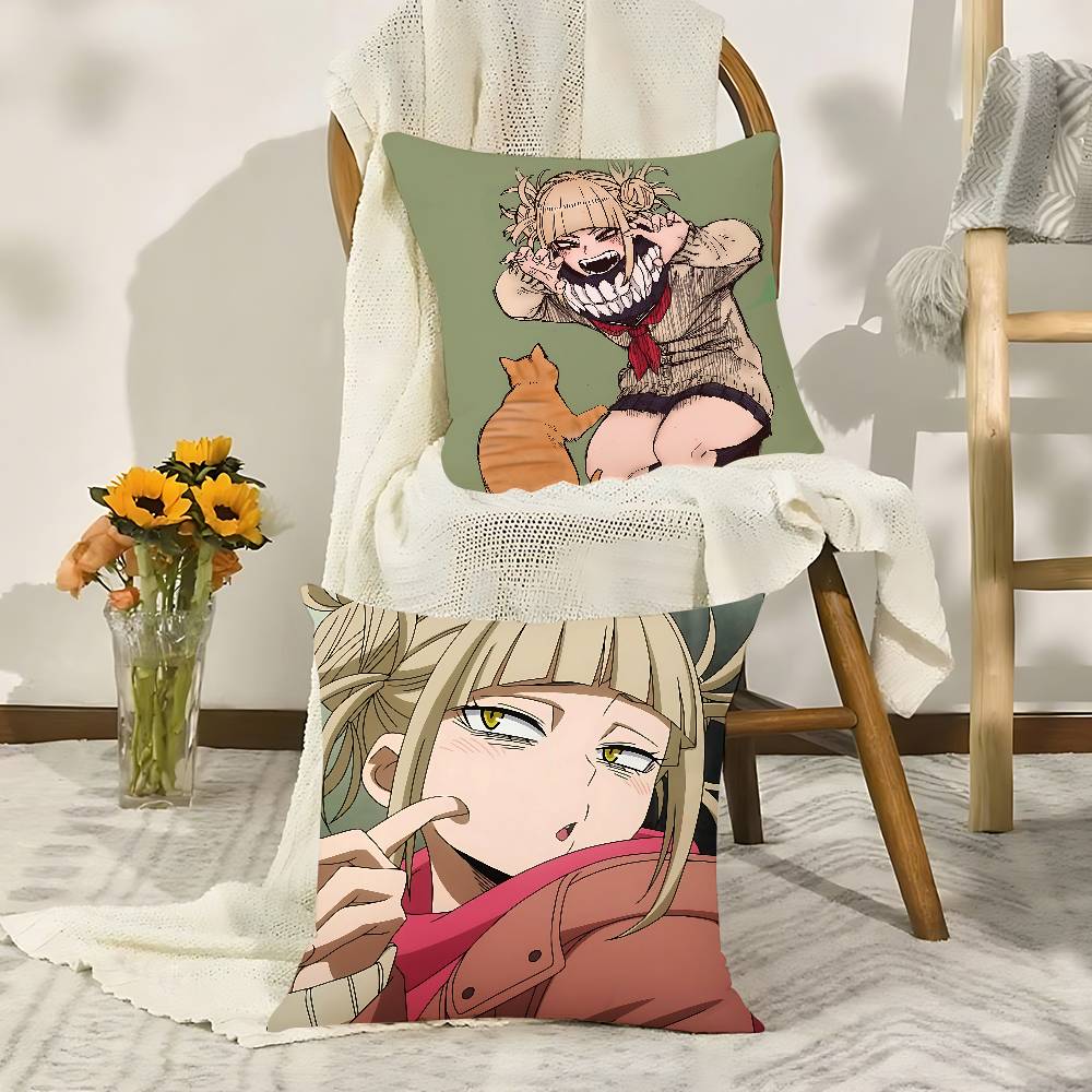 Cute Anime-Himiko TogaS Customizable Square Pillowcases, Stylish And Soft, Perfect For Beds, Cars, And Sofas.