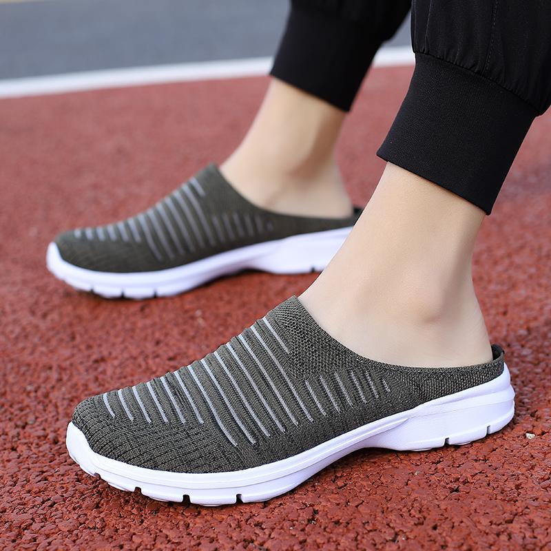 Women's Clogs Backless Walking Sneakers Summer Girls' Footwear Slip-on Mules Shoes Men Casual Travel Mule Slippers for Girl