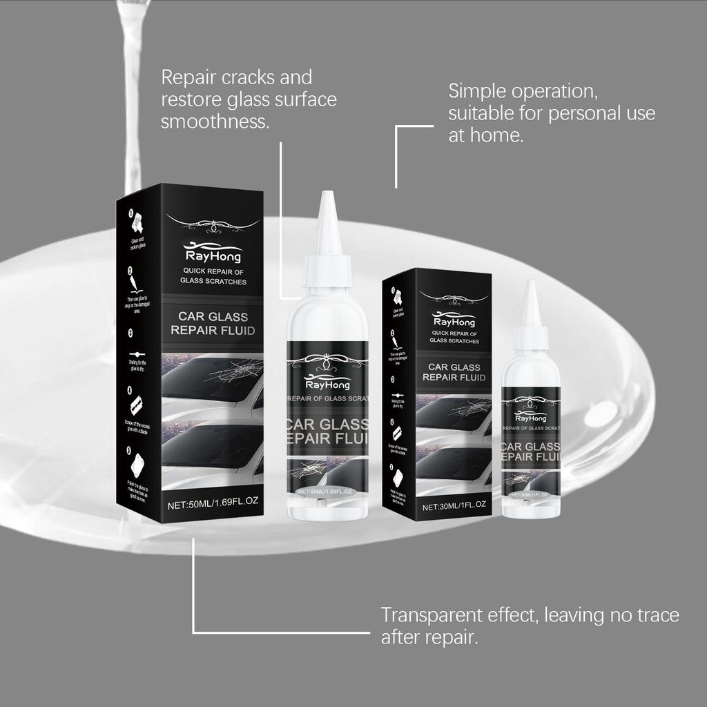Car Windshield Repair Kit Fixes Cracks Chips Epoxy Resin Professional Tool for Glass Crack Repair Anti Scratch Restoration Set