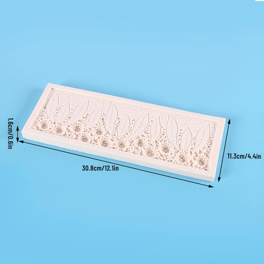 Little Rose & Leaves Mold Lace Fondant Silicone Mold Food-grade Material