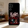 Band K-Korn Phone Case For Samsung S26,S25,24,23,22,30,21,10,9,Ultra,Plus,Lite,Black Soft Case