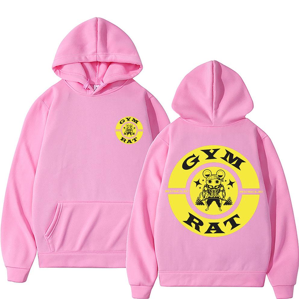 Japanese Anime Demon Slayer Uzui Tengen Print Hoodie Funny Ninja Muscular Gym Rat Hoodies Unisex Oversized Fleece Cotton Sweatshirt