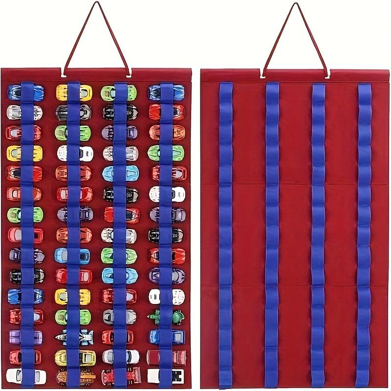 Wall-Mounted Car Display Box with Shelves, Made of Polyester, Perfect for Organizing Toys In the Living Room