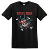Guns N Roses Skull Rose Rock Metal Music T Shirt Graphic Band Tee