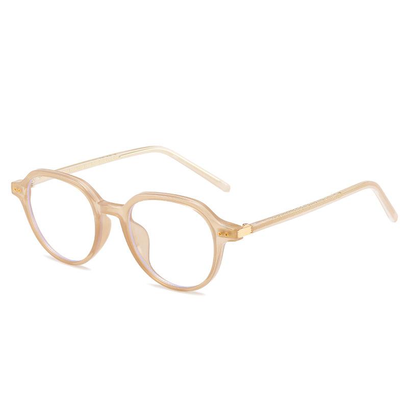 Clearance TR rice nail flat glasses glasses frame men and women anti-blue light literary retro plain face