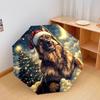 Christmas dog, automatic folding umbrella, portable and foldable design, 8 ribs, a Christmas or birthday gift.