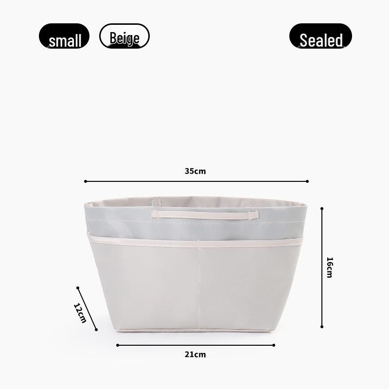 Ultralight Anti-theft Handbag Organizer with Zippered Inner Lining and Cosmetic Support