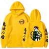Japanese Anime Demon Slayer Kamado Tanjirou Hoodie Men Fashion Cartoon Hoody Pullover Harajuku Long-Sleeved Clothes Sweatshirts