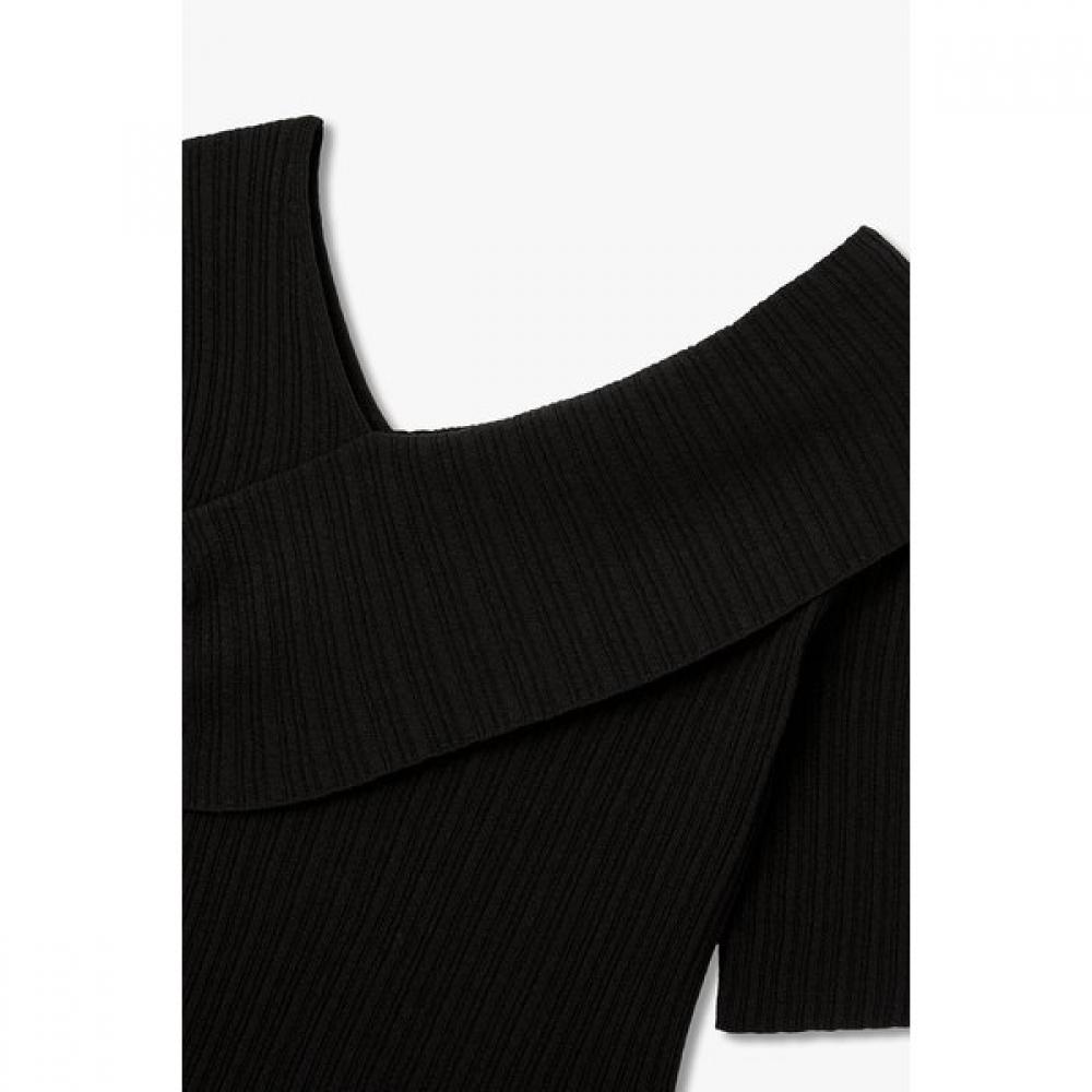 VOV Unbalance Rib Knit Pullover 7156350001