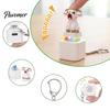 Animal Decompression Keychain 1/2/3Pcs Screaming Goat Keyboard Fidget Toy, Rechargeable Sheep Finger Clicker Toy with Light Sound, Push Button Stress