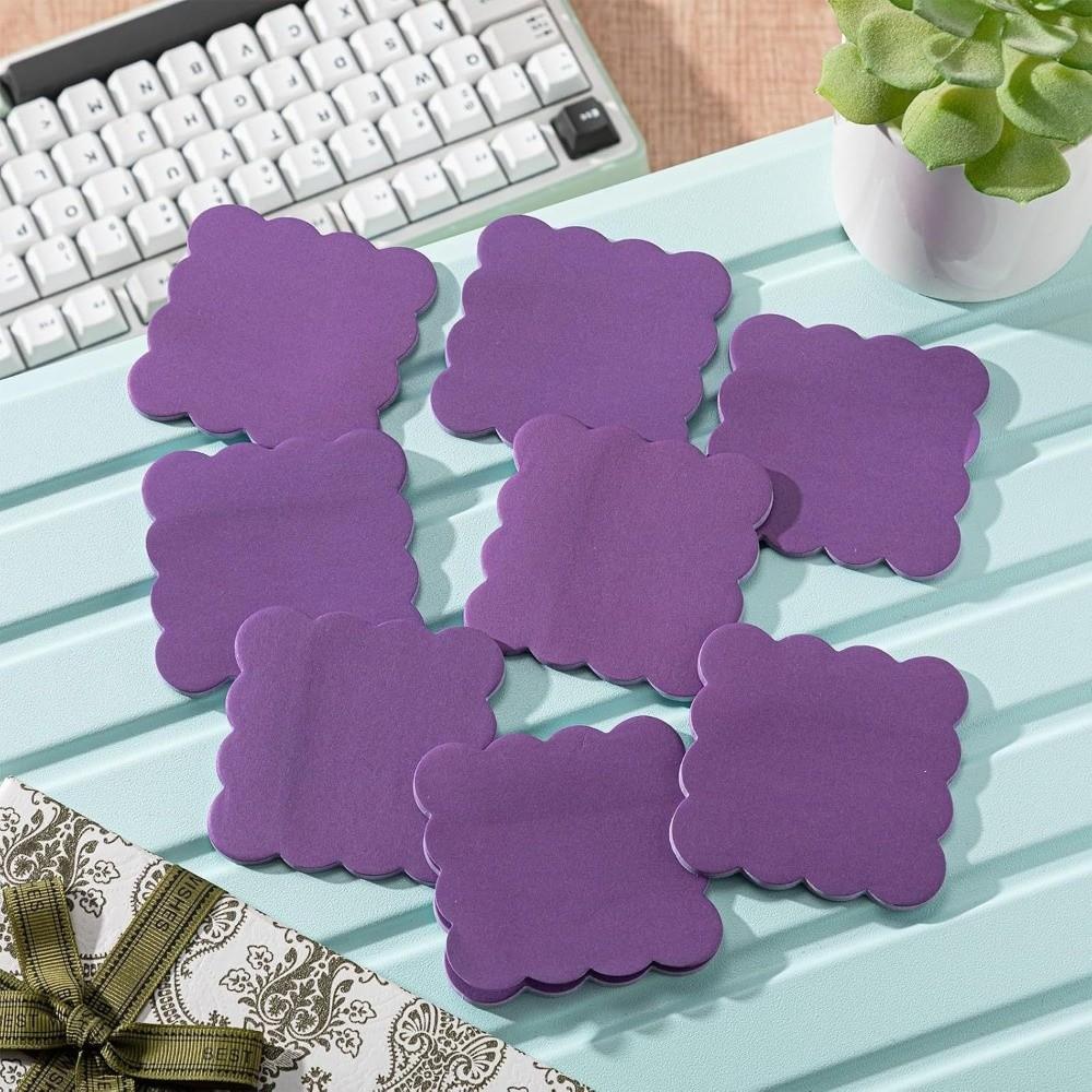 240 Sheets Self-adhesive Self Sticky Notes Adhesive Backing Scalloped Sticky Notes  Home Study