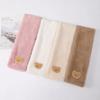 Cute Bear Baby Scarf Winter Warm Imitation Rabbit Fur Neck Warmer Soft Plush Cross Scarf For Boys Girls Kids Accessories