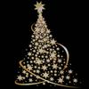 Golden Xmas Decals Creative Wallpaper Home Decoration Decor Mural  Gift