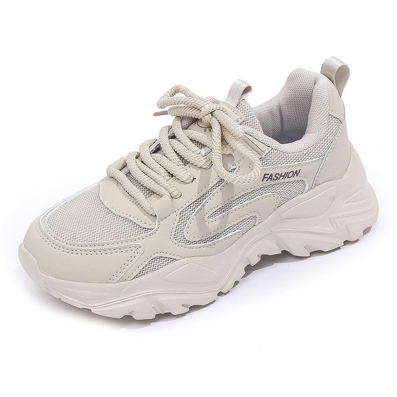 New women's fashion dad shoes mesh breathable sports shoes casual shock absorbing travel shoes outdoor walking women