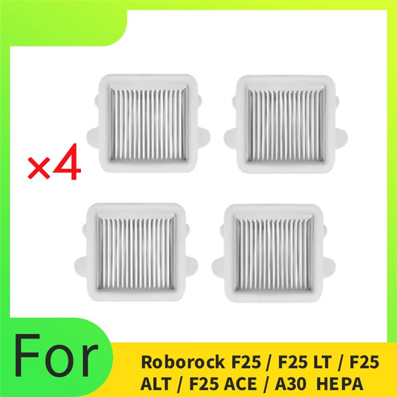 A65T-Ersatzfilter- 4er-Set Für Roborock F25/F25 LT/F25 ALT/F25 ACE/A30 Staubsauger Zubehörteile