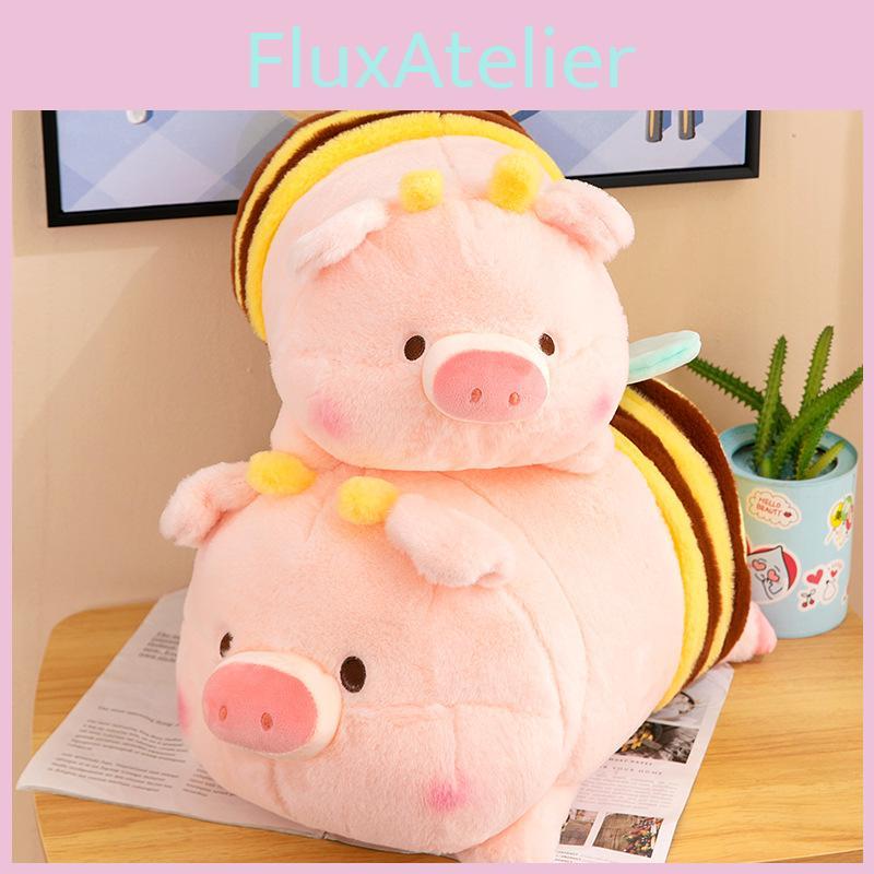 Adorable Honeybee Pig Plush Toy Soft And Cuddly Cartoon Animal Pillow Stuffed Piglet