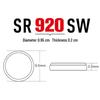 Renata 371 SR920SW Button Battery for Watches
