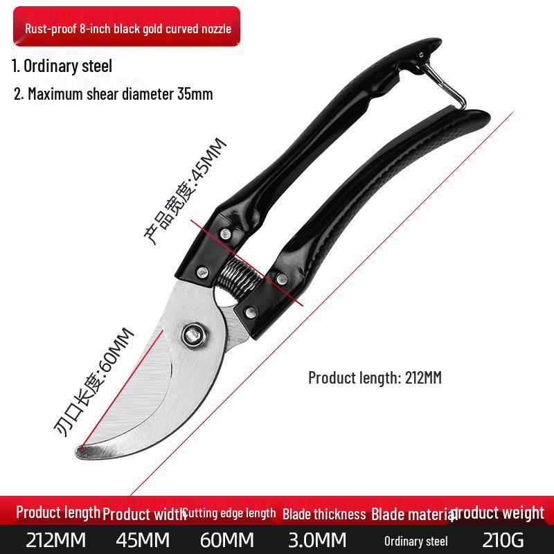 

Labor-Saving King Heavy-Duty Pruning Shears & Axe: Perfect for Fruit Trees, Branches, Flowers, and Garden Trimming.