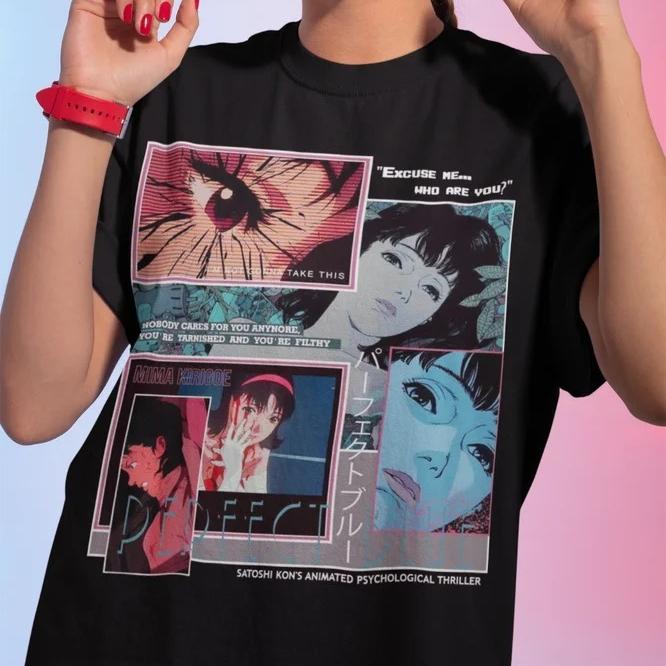 2026 Summer Fashion Trendy Tee Men Women Vintage Top Perfect Blue T-Shirt Gift Horror Anime Manga Perfect Blue Mima Kirigoe Soft Tee