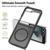 Skin Feel Shield Magnetic Case For Samsung Galaxy Z Flip 6 7 5G Magsafe Wireless Charging TPU Frame Hard Plastic Phone Cover