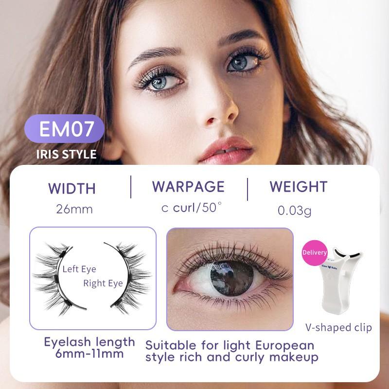 Magnetic False Eyelashes Natural Look With Clips Reusable Long-Lasting Makeup Enhancement Daily Wear