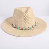 Popolare Cappello di Paglia Classico Western da Cowboy Estivo Vuoto con Ampia Tesa Cappello da Sole Cappello di Paglia Intrecciato a Mano