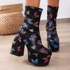 Summer Boots Women Shoes Sexy Thigh High Heels High Sexy Zipper Boots-Women Shoes Over-the-Knee White 2025 Rubber Autumn Ladies