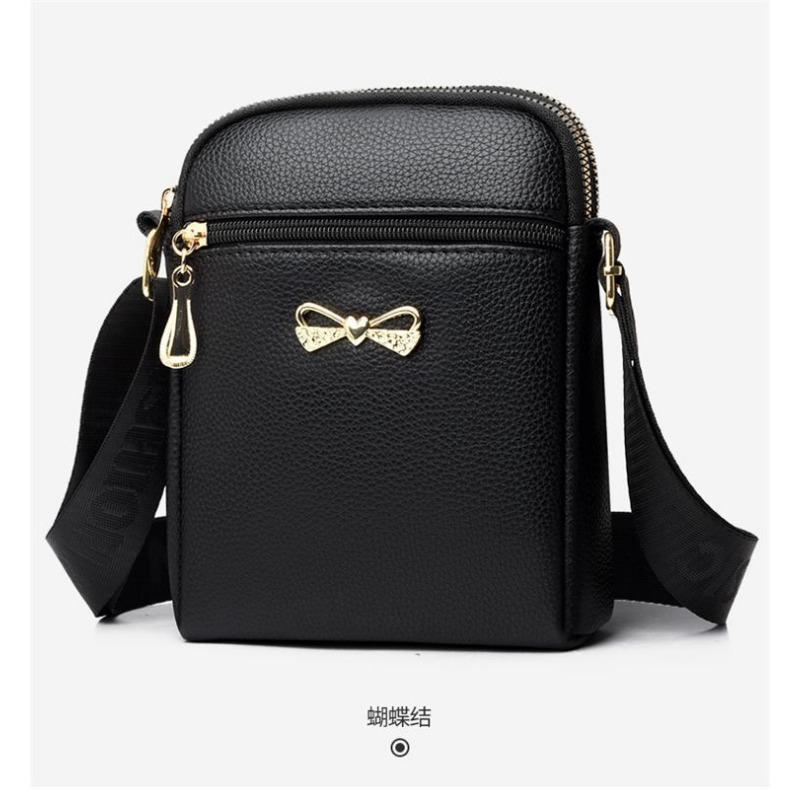 

Женская сумка-мессенджер, сумка для мобильного телефона и мелочи из натуральной кожи, новая изысканная двухслойная сумка на молнии, вертикальная сумка через плечо из мягкой кожи.