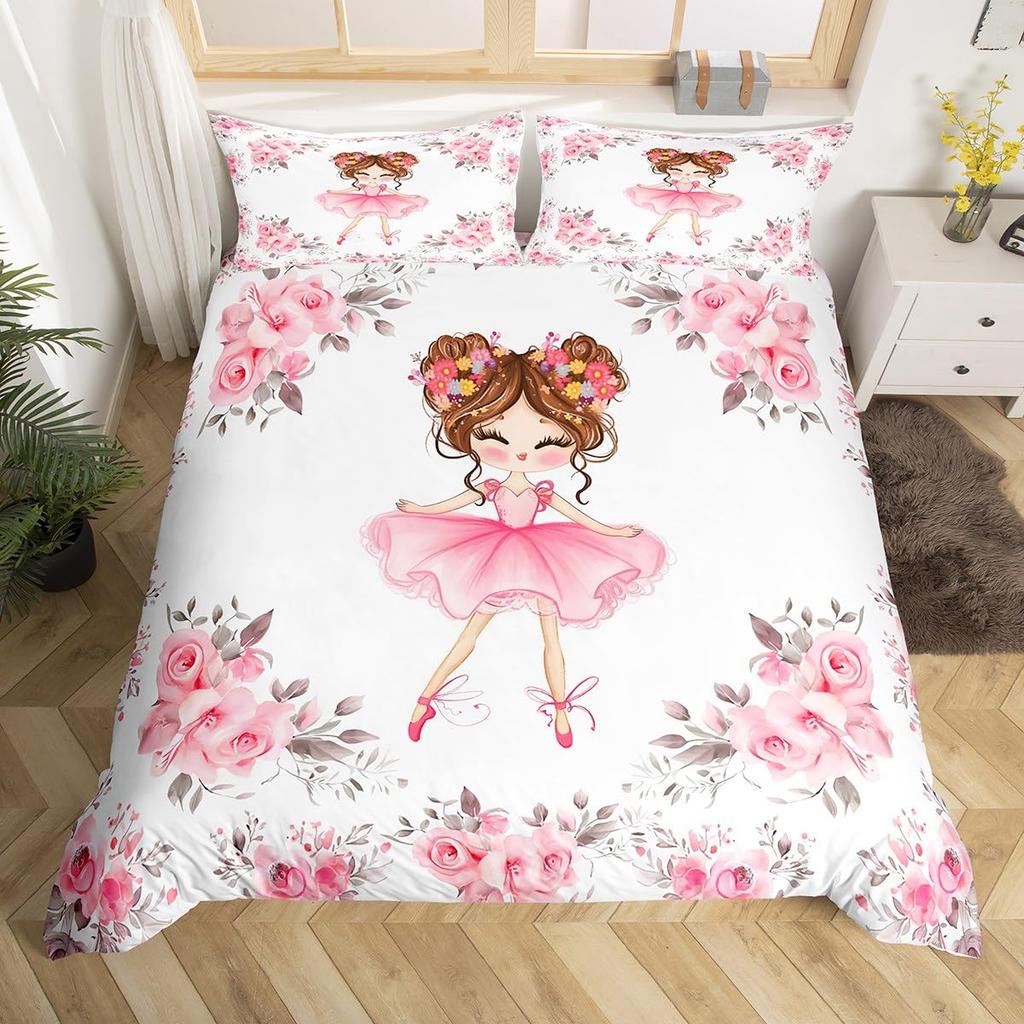 Erosebridal Kids Camping Bedding Set Twin Size Happy Camping Comforter Cover for Boys Girls Western Rustic Farmhouse Style Duvet Cover Vinta