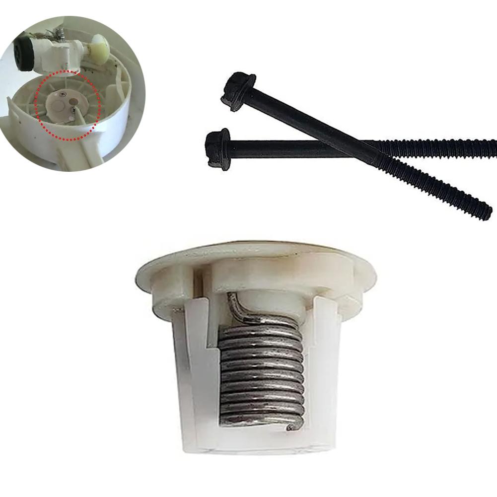 Spring Clamp Kit For Dometic 385236096 Toilet Spring Cartridge With White End Cap And 2 Bolts Kit Metal Replacement