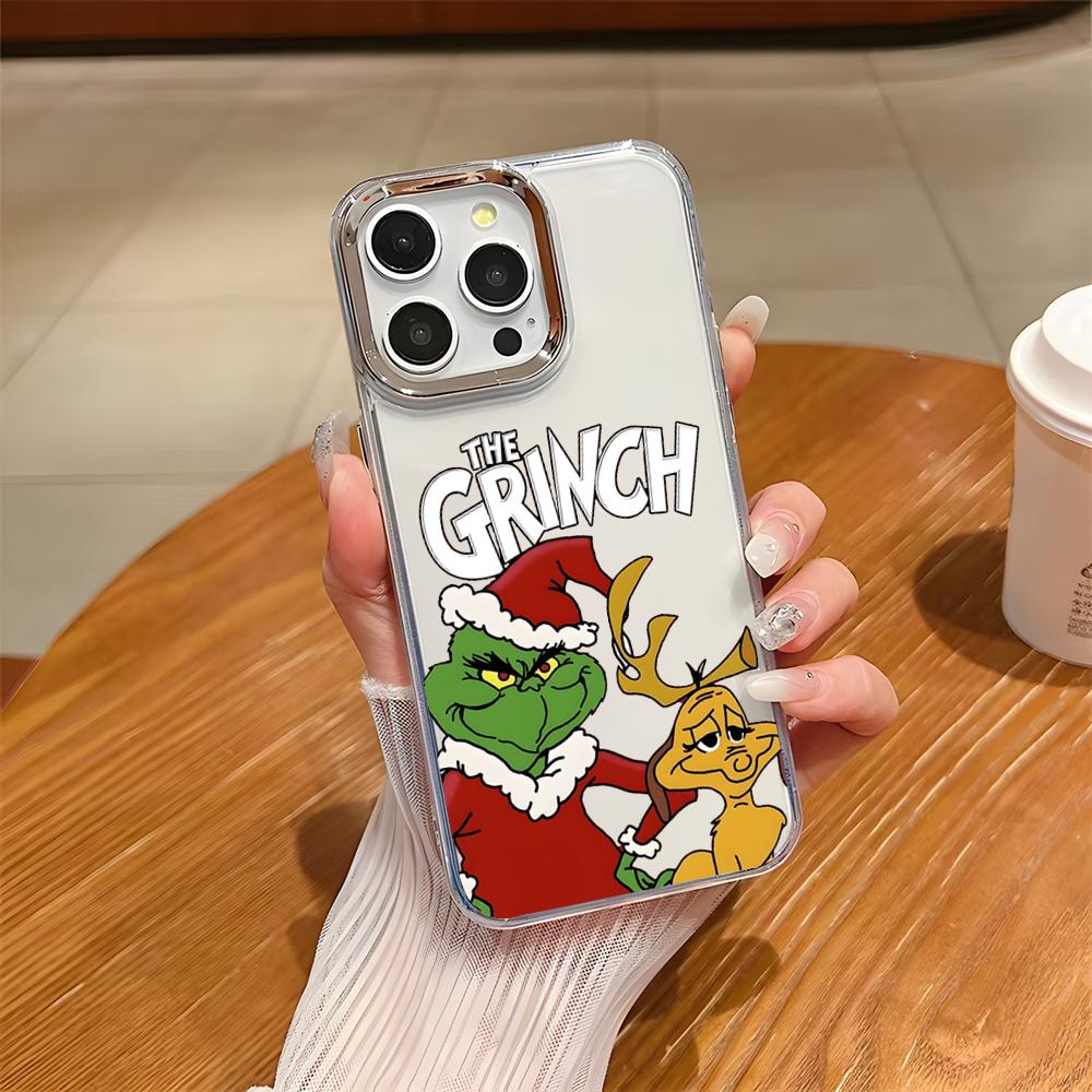 Film The Classic G-Grinches Handyhülle für iPhone 17 Air 16 E 15 14 13 12 11 Plus Pro Max Galvanisiert Transparent Weiche Hülle