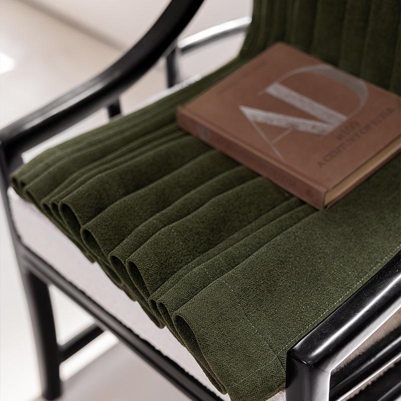 Amerikanische Retro-Vorhänge aus grünem Jacquard-Kaschmir - Leichter Luxus, High-End-Vorhänge für Villen