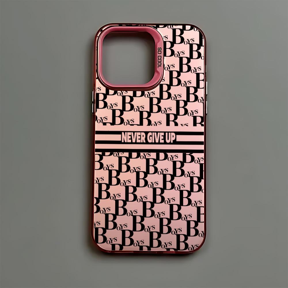 Phone Case Fashion Never Give Up For iPhone 17 16e 16 15 14 13 12 11 mini Pro Max X XR XSMAX Air Plus Anti Fall Matte Back Cover
